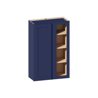 Navy Blue - 27"W × 42"H Blind Corner Wall Cabinet
