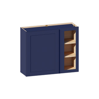 Navy Blue - 36"W × 30"H Blind Corner Wall Cabinet