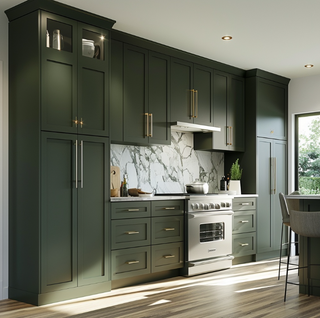 Aston Green Shaker 10x10 Kitchen