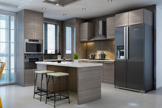 ARC-B30FD: Arcadia Rain Cherry Frameless Shaker 30" Full Height Double Doors Standard Base Cabinet