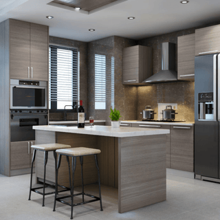 Arcadia Rain Cherry 10x10 Kitchen - homecabinets