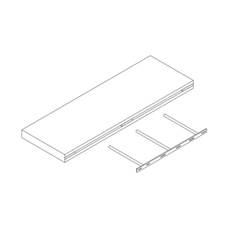 Arcadia Yellow Walnut - 30"W × 2"H Floating Shelf - homecabinets