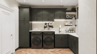 Aston Green - 15"W Full - Height Door Base Cabinet - homecabinets