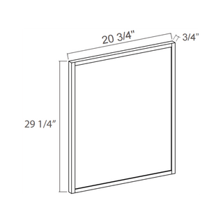 Aston Green - 20 - 3/4"W × 29 - 1/4"L Vanity Decorative Door Panel - homecabinets
