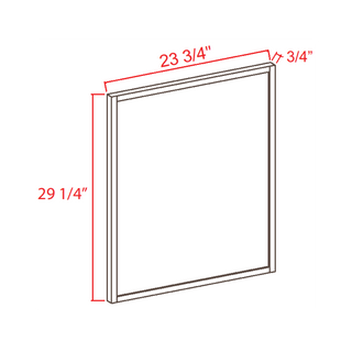 Aston Green - 23 - 3/4"W × 29 - 1/4"L Base Decorative Door Panel - homecabinets