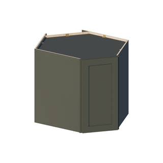 Aston Green - 24"W × 30"H Diagonal Corner Wall Cabinet - homecabinets
