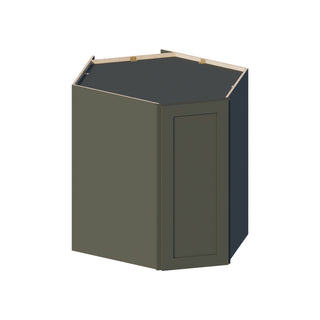 Aston Green - 24"W × 36"H Diagonal Corner Wall Cabinet - homecabinets