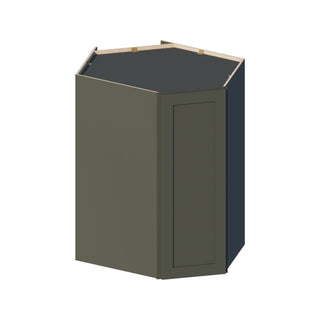Aston Green - 24"W × 42"H Diagonal Corner Wall Cabinet - homecabinets