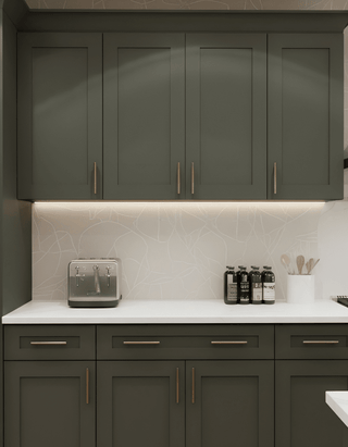 Aston Green - 33"W Full - Height Door Base Cabinet - homecabinets