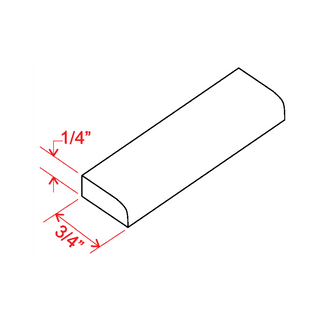 Aston Green - 3/4"W × 96"L Scribe Molding - homecabinets