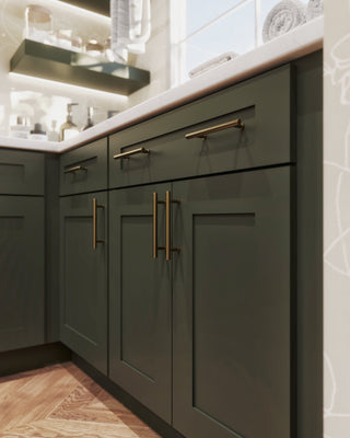 Aston Green Shaker 10x10 Kitchen - homecabinets