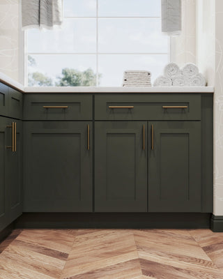 Aston Green Shaker 10x10 Kitchen - homecabinets