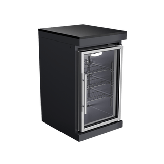 Black - 304 Stainless Steel Modular Outdoor Kitchen 68L Refrigerator - homecabinets