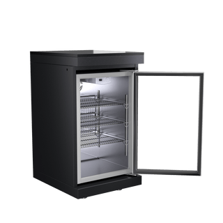 Black - 304 Stainless Steel Modular Outdoor Kitchen 68L Refrigerator - homecabinets