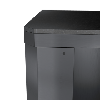 Black - 304 Stainless Steel Modular Outdoor Kitchen Corner Storage Cabinet - homecabinets