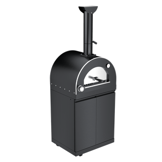 Black - 304 Stainless Steel Modular Outdoor Kitchen Gas Pizza Oven - homecabinets