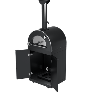 Black - 304 Stainless Steel Modular Outdoor Kitchen Gas Pizza Oven - homecabinets
