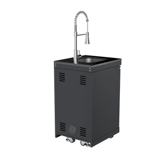 Black - 304 Stainless Steel Modular Outdoor Kitchen Sink Cabinet - homecabinets