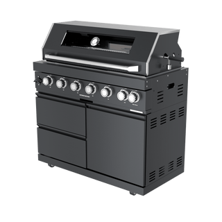 Black - 43 - Inch 304 Stainless Steel Modular Outdoor Kitchen 6 - Burner Gas Grill - homecabinets