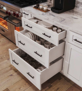 Classic White - 21"W Vanity Drawer Base Cabinet - homecabinets