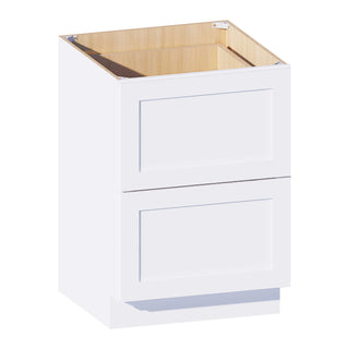 Classic White - 24"W Drawer Base Cabinet - homecabinets