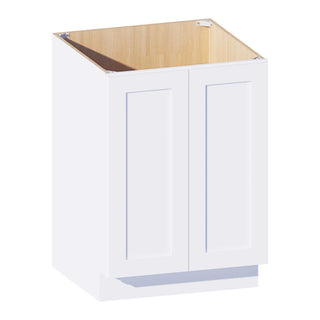 Classic White - 24"W Full - Height Door Base Cabinet - homecabinets