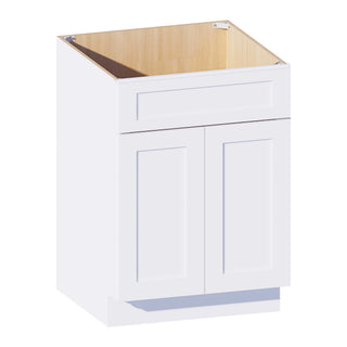 Classic White - 24"W Vanity Sink Base Cabinet - homecabinets