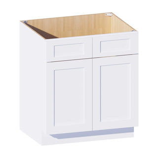 Classic White - 30"W Sink Base Cabinet - homecabinets