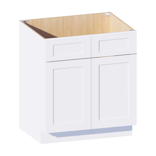 Classic White - 30"W Vanity Sink Base Cabinet - homecabinets