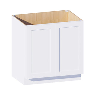 Classic White - 33"W Full - Height Door Base Cabinet - homecabinets
