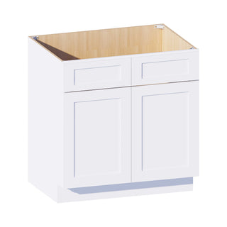 Classic White - 33"W Vanity Sink Base Cabinet - homecabinets