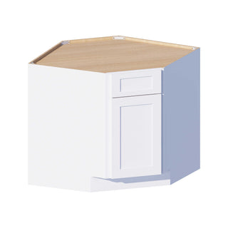 Classic White - 36"W Corner Sink Base Cabinet - homecabinets