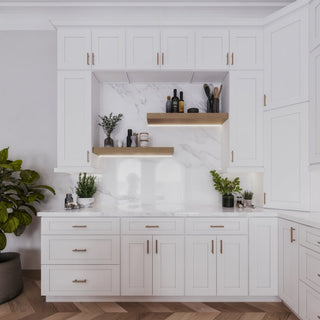 Classic White Shaker 10x10 Kitchen - homecabinets