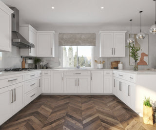 Classic White Shaker 10x10 Kitchen - homecabinets