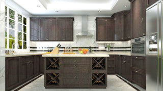 Dark Gray Shaker 10x10 Kitchen - homecabinets