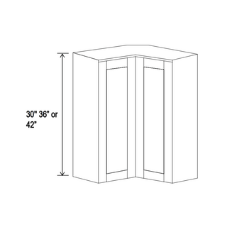 Double Dove White - 24"W × 30"H Easy - Reach Wall Cabinet - homecabinets
