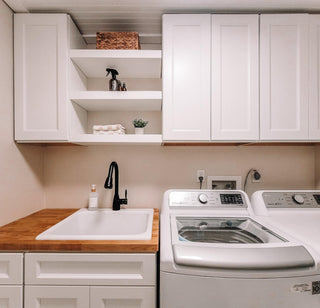 Double Dove White Shaker 10x10 Kitchen - homecabinets