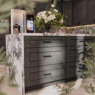 Double Smokey Gray - 36"W Lazy Susan Base Cabinet - homecabinets
