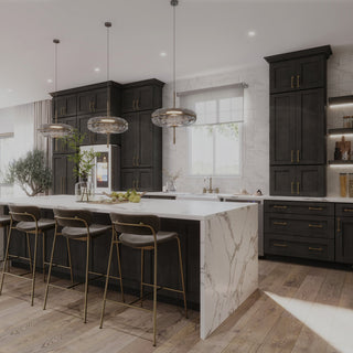 Double Smokey Gray Shaker 10x10 Kitchen - homecabinets