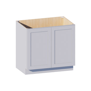 Dove Gray - 36"W Full - Height Door Base Cabinet - homecabinets