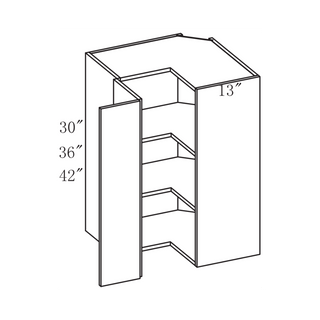Frameless Arcadia Rain Cherry - 24"W × 30"H Easy - Reach Wall Cabinet - homecabinets