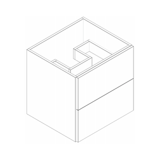 Frameless Arcadia Rain Cherry - 24"W Vanity Drawer Base Cabinet - homecabinets