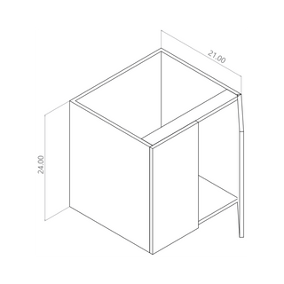 Frameless Arcadia Rain Cherry - 30"W Vanity Sink Base Cabinet - homecabinets
