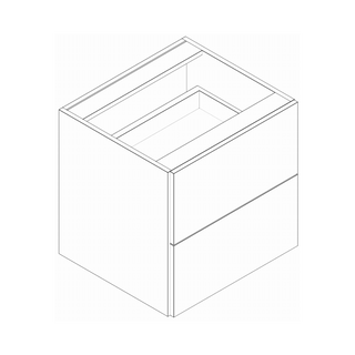 Frameless Arcadia Yellow Walnut - 12"W Vanity Drawer Base Cabinet - homecabinets