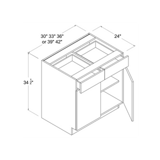 Frameless High - Glossy Gray - 36"W Standard Base Cabinet - homecabinets