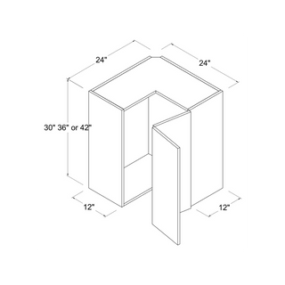 Frameless High - Glossy White - 24"W × 30"H Easy - Reach Wall Cabinet - homecabinets