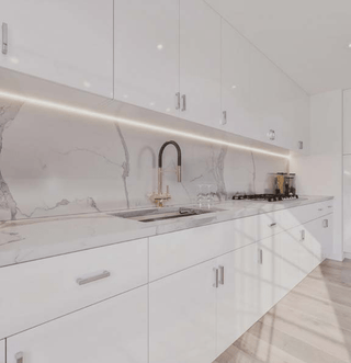 Frameless High - Glossy White - 36"W Standard Base Cabinet - homecabinets