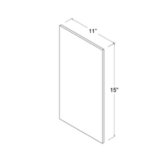 Frameless Prime Frosty White Sample Door - homecabinets