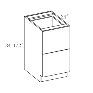 Frameless Prime Gris Brillo - 24"W Drawer Base Cabinet - homecabinets