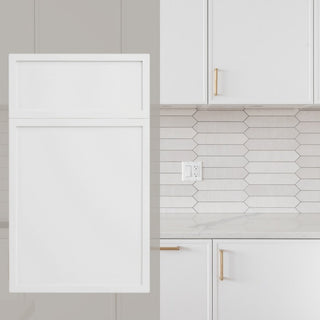 Frost White Slim Shaker 10x10 Kitchen - homecabinets